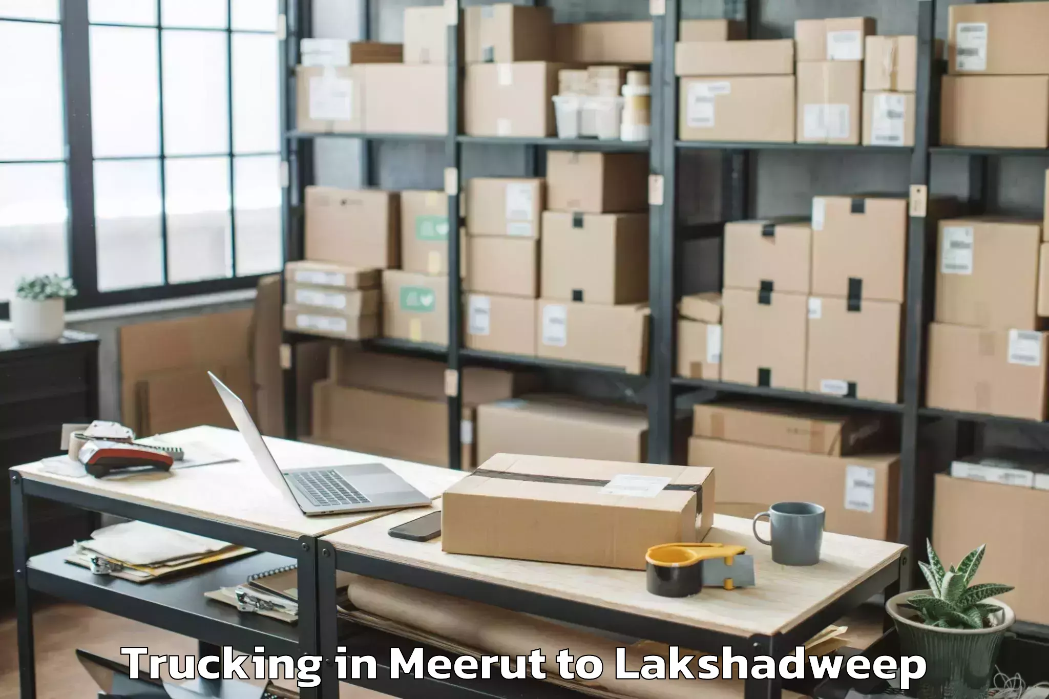 Easy Meerut to Kavaratti Trucking Booking